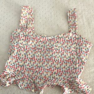 Cute flower croptop